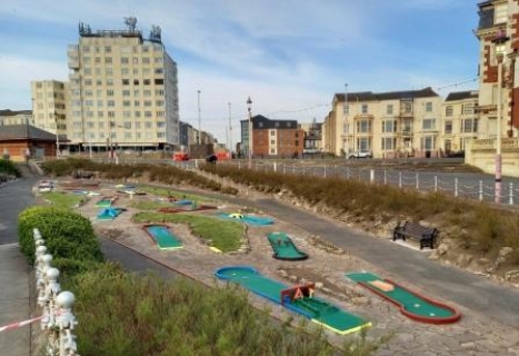 Re-opening Princess Parade Crazy Golf on Blackpool